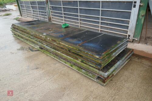 8 BOARDED GALVANISED PANELS