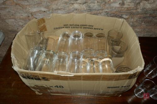 28 PNT GLASSES & 24 HI BALL GLASSES