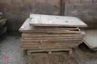 PALLET OF WOODEN PANELS