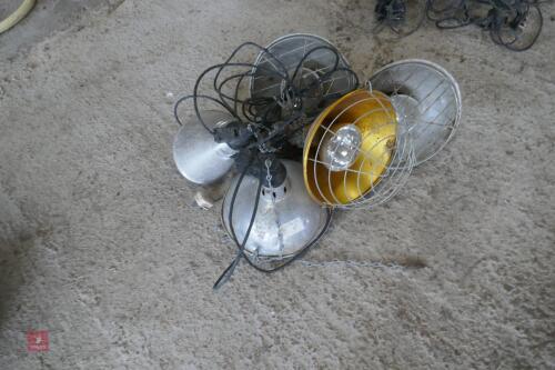 6 MIXED HEAT LAMPS