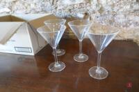 11 PLASTIC MARTINI GLASSES