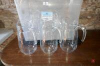 9 GLASS WATER JUGS - 2