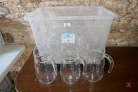 9 GLASS WATER JUGS - 4