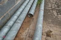 5 LENGTHS OF GALV BLOWER PIPE - 4