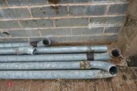 5 LENGTHS OF GALV BLOWER PIPE - 5