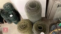 3 PART ROLLS OF CHICKEN WIRE - 3