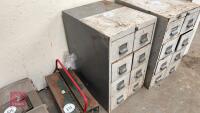 8 DRAW METAL CABINET & CONTENTS