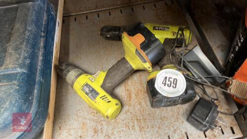 2 RYOBI DRILLS