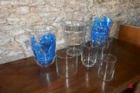 9 ASSORTED GLASS VASES - 3