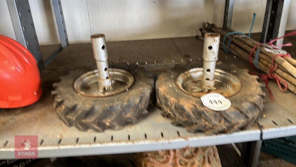 2 ROTOVATOR WHEELS