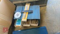 BOX OF DRILL BITS ETC