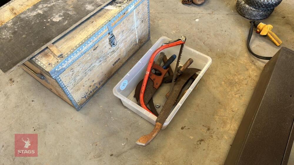 TUB OF HAND TOOLS