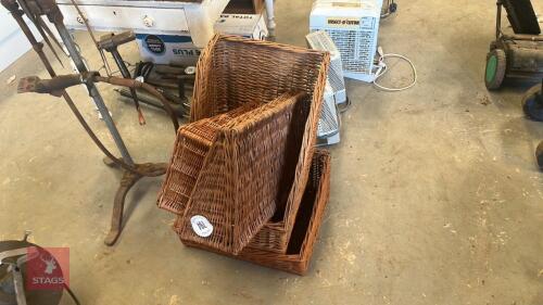 4 WICKER BASKETS