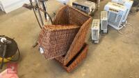 4 WICKER BASKETS - 2