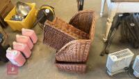 4 WICKER BASKETS - 3