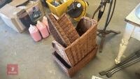 4 WICKER BASKETS - 4