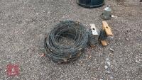 3 ROLLS OF BARBED WIRE