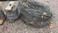 3 ROLLS OF BARBED WIRE - 4