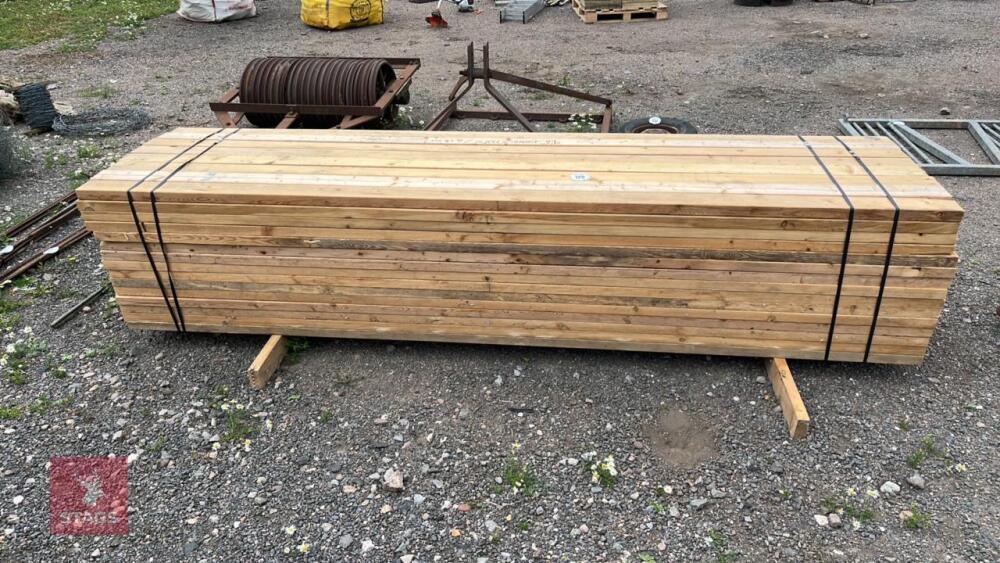 120 X 9' 6'' X 4'' X 2'' TIMBER RAILS