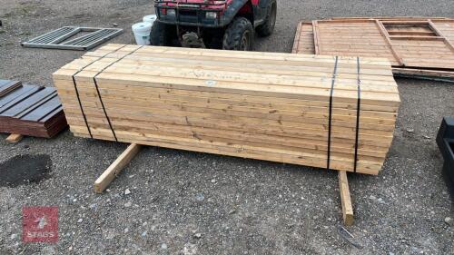 112 X 7' 6'' X 4'' X2'' TIMBER RAILS