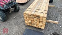 112 X 7' 6'' X 4'' X2'' TIMBER RAILS - 2