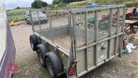 IFOR WILLIAMS TWIN AXLE CAGED TRAILER - 6