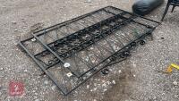 2 LARGE IRON GATES- EACH GATE 6'