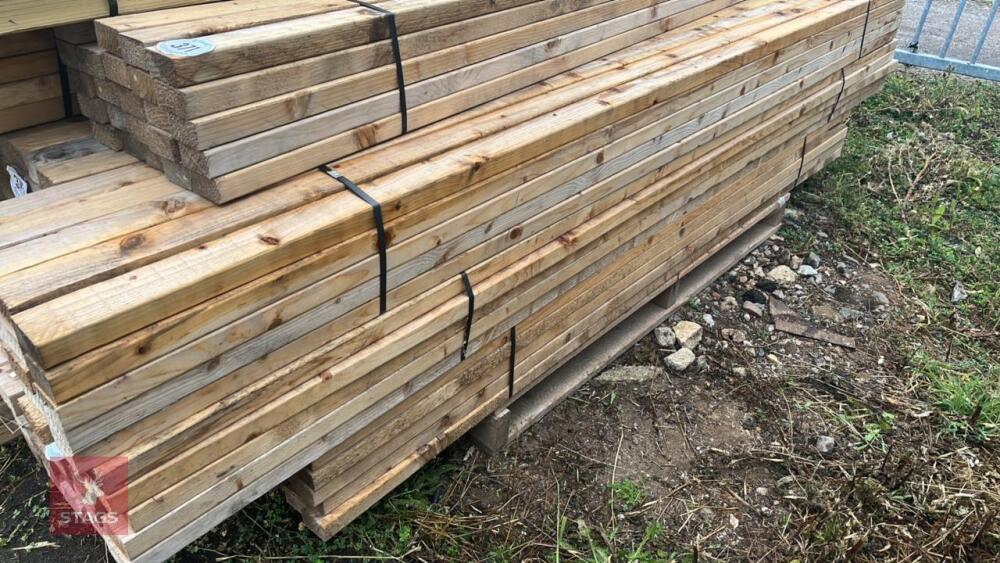 25 X 2.4M X 2.5'' X 1.5'' TIMBER RAILS