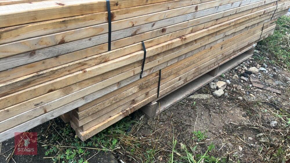 25 X 2.4M X 2.5'' X 1.5'' TIMBER RAILS