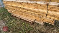 25 X 3M X 2.5'' X 1.5'' TIMBER RAILS