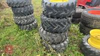 4 26X9-12 WHEELS & TYRES - 5