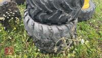 4 26X9-12 WHEELS & TYRES - 6