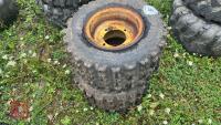 2 255/55-9 WHEELS & TYRES - 2