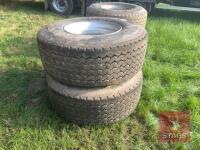 4 X 18X22.5-10 STUD WHEELS & TYRES - 3