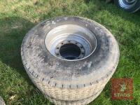 4 X 18X22.5-10 STUD WHEELS & TYRES - 4