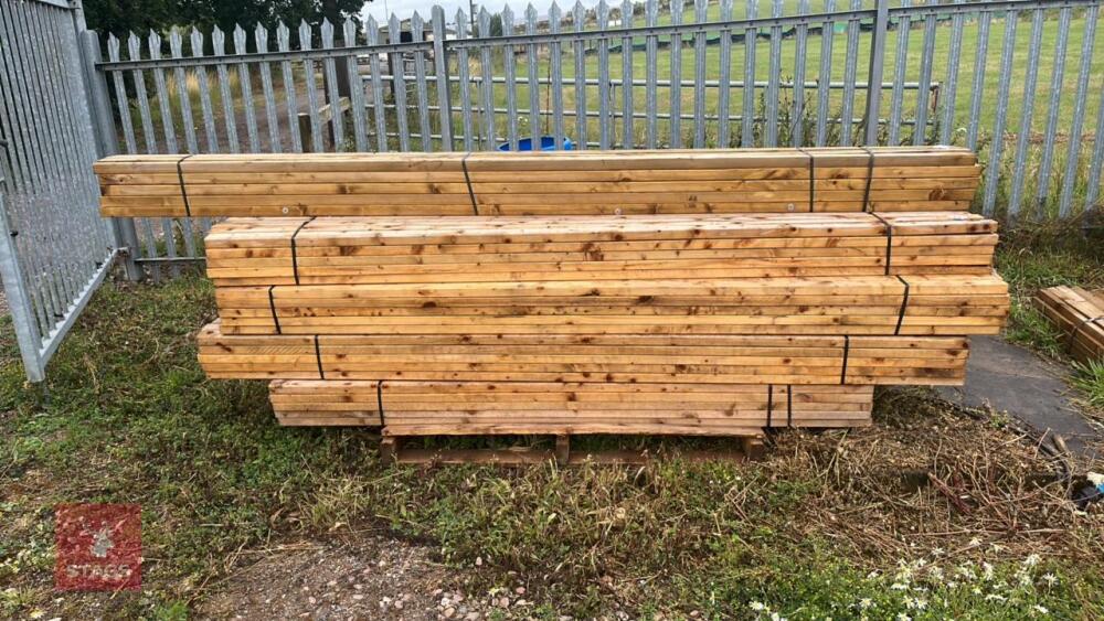 25 X 2.4M X 2.5'' X 1.5'' TIMBER RAILS