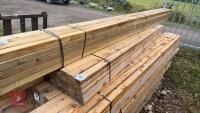 25 X 2.4M X 2.5'' X 1.5'' TIMBER RAILS - 2