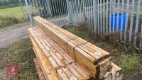 25 X 3.6M X 2'' X 2'' TIMBER RAILS