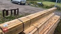 25 X 3.6M X 2'' X 2'' TIMBER RAILS - 3