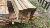 25 X 3.6M X 2'' X 2'' TIMBER RAILS - 4