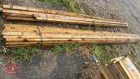 28 X 4.8M X 2.5'' X 1.5'' TIMBER RAILS