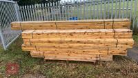 25 X 3M X 2.5'' X 1.5'' TIMBER RAILS