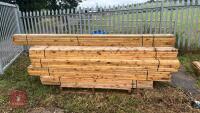 25 X 3M X 2.5'' X 1.5'' TIMBER RAILS