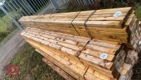 25 X 3M X 2.5'' X 1.5'' TIMBER RAILS - 2