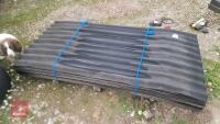 APPROX 30 COATED CORRUGATED ROOF SHEETS - 8