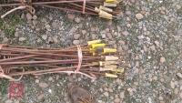 QTY OF METAL PIG TAIL FENCE STAKES - 3