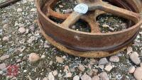 2 X 20'' CAST IRON WHEELS - 3