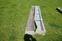 2 X 9' GALV GROUND FEED TROUGHS - 3