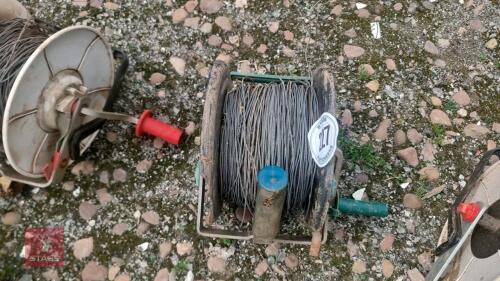 ELECTRIC FENCE REEL + METAL WIRE