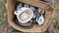 BOX OF HOUSEHOLD SUNDRIES - 2